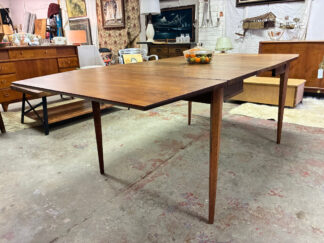 Drexel Pinnacle Drop Leaf Walnut Dining Table, 2 Leaves