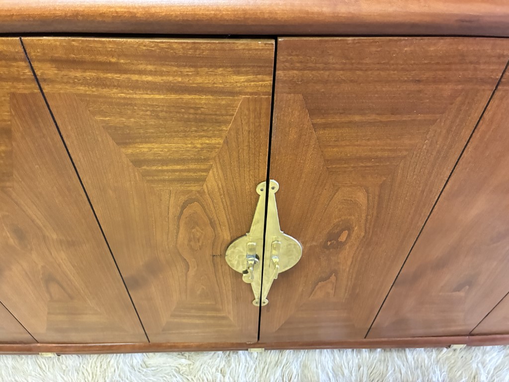 Mahogany & Cherry Credenza Attributed to Renzo Rutili for Johnson Furniture - Image 10