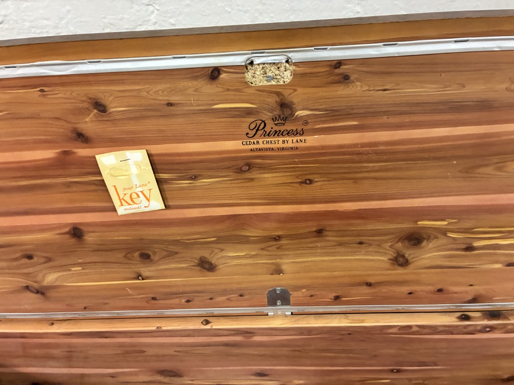 1964 Long & Low Lane Walnut "Princess" Cedar Chest - Image 9