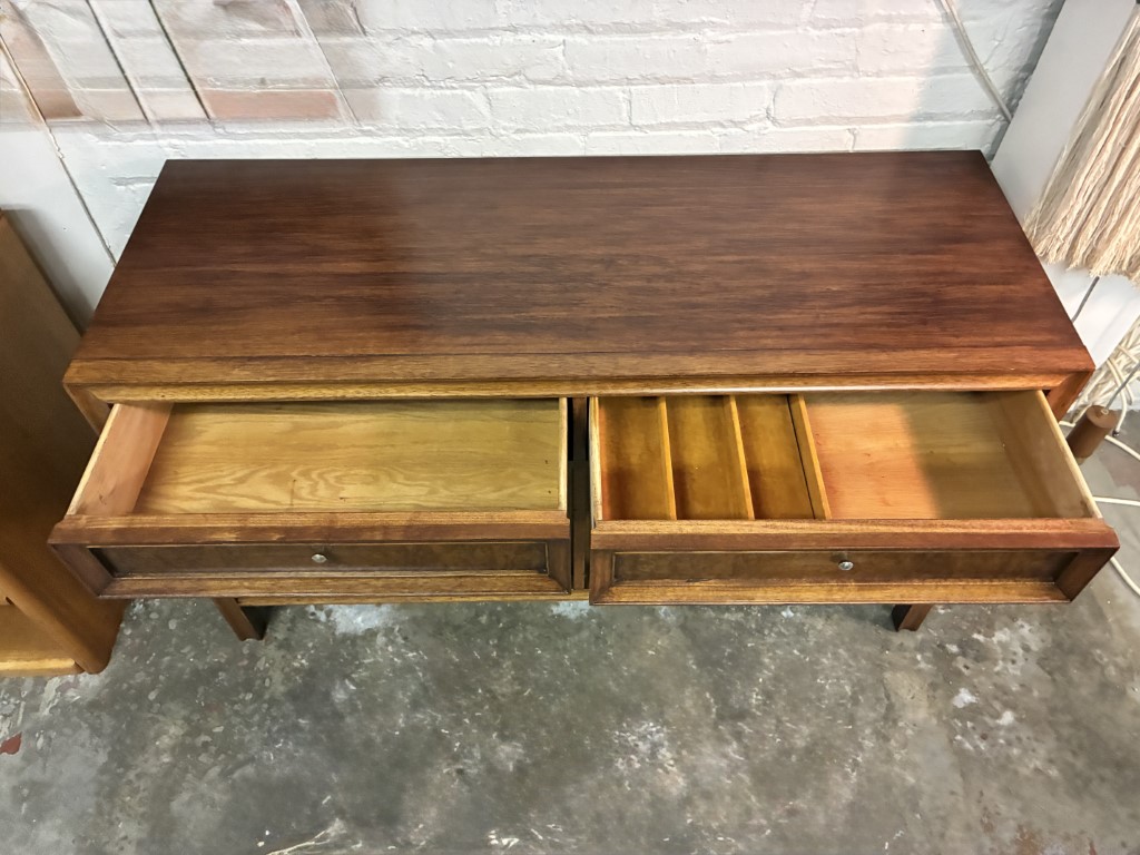 Mid Century Modern Burlwood Credenza by Basic Witz - Image 5