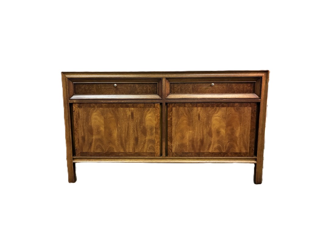 Mid Century Modern Burlwood Credenza by Basic Witz - Image 7