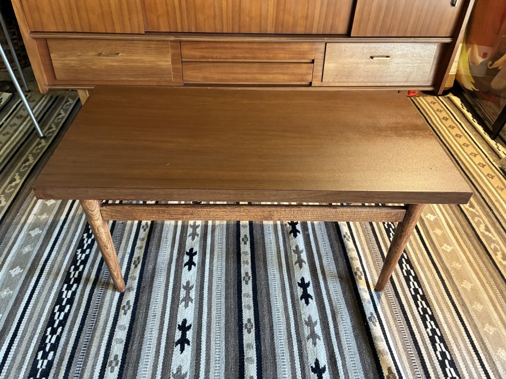 Vintage Mid Century Modern Walnut Coffee Table - Image 3