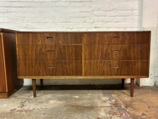 Danish Modern Low Rosewood Dresser by Falster