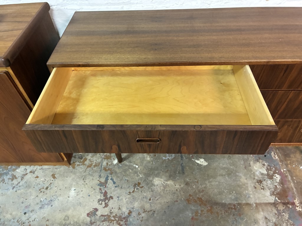 Danish Modern Low Rosewood Dresser by Falster - Image 8
