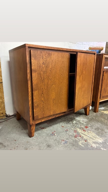 Vintage Record Cabinet / Liquor Cabinet by Conant Ball - Image 3