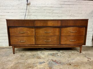 Vintage Triple Low Mahogany Dresser