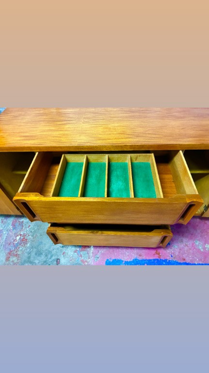 Danish Modern Teak Credenza - Image 12