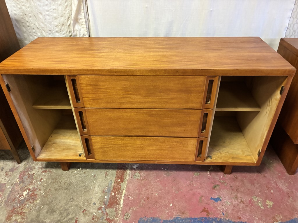 Danish Modern Teak Credenza - Image 5