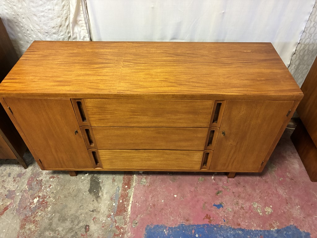 Danish Modern Teak Credenza - Image 3