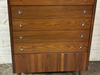 Mid Century Modern Walnut High Dresser by Bassett