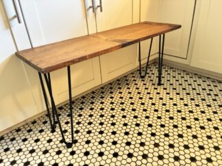 Handcrafted Coffee Table on Hairpin Legs by Wine & Hammer