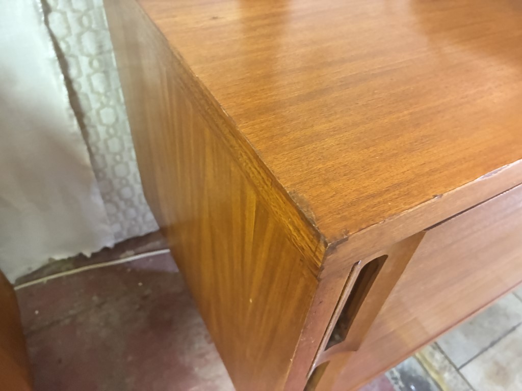 Petite Two Drawer Danish Modern Teak Dresser - Image 5