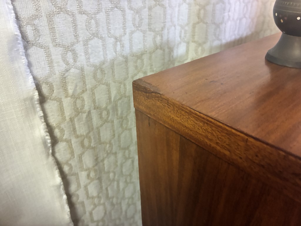 Petite Two Drawer Danish Modern Teak Dresser - Image 6