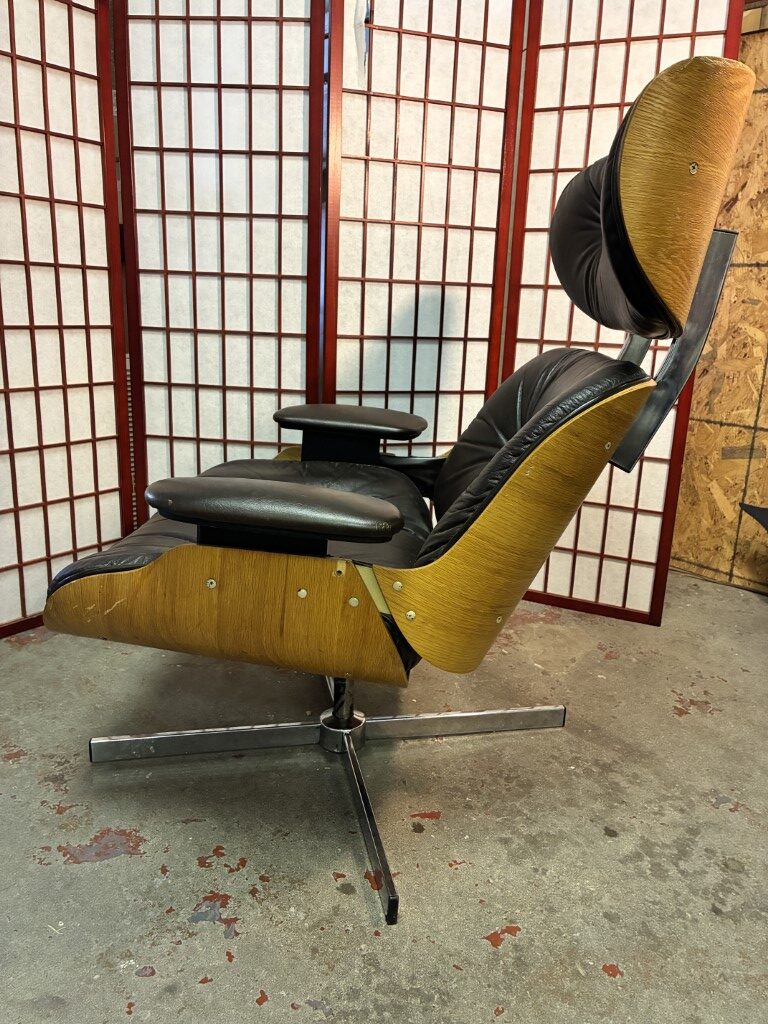 Authentic, Mid Century Modern, Restored Selig Bentwood Office Chair - Image 5