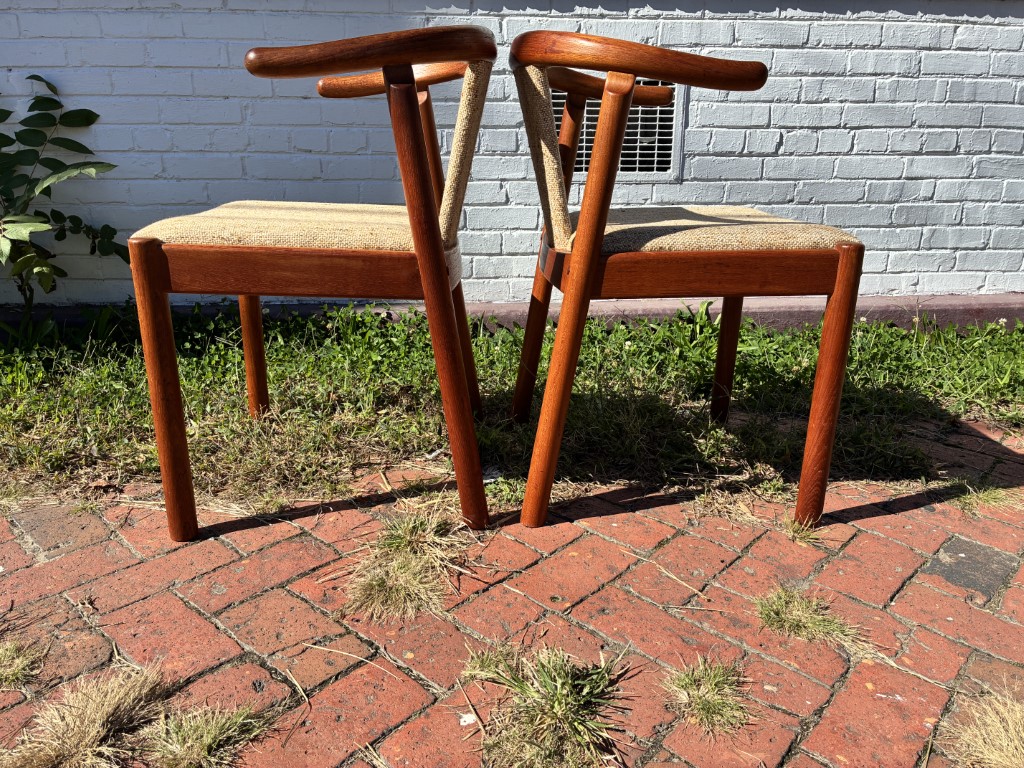 Danish Modern Teak Chairs Attributed to Johannes Anderson for Uldum Mobelfabrik - Image 2