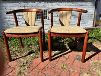 Danish Modern Teak Chairs Attributed to Johannes Anderson for Uldum Mobelfabrik