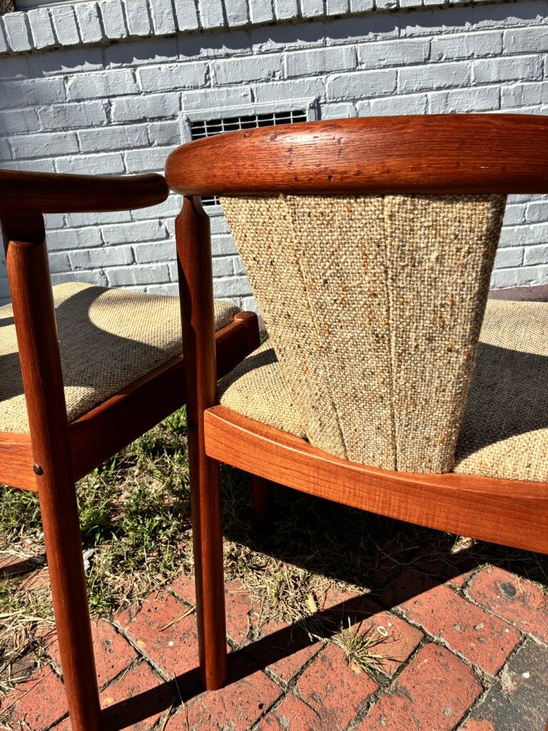 Danish Modern Teak Chairs Attributed to Johannes Anderson for Uldum Mobelfabrik - Image 10