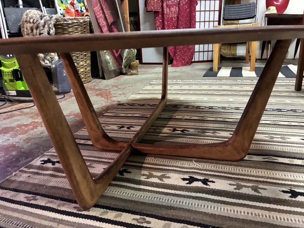 Solid Maple Handcrafted Kidney Coffee Table by Vermont Furniture Company - Image 6