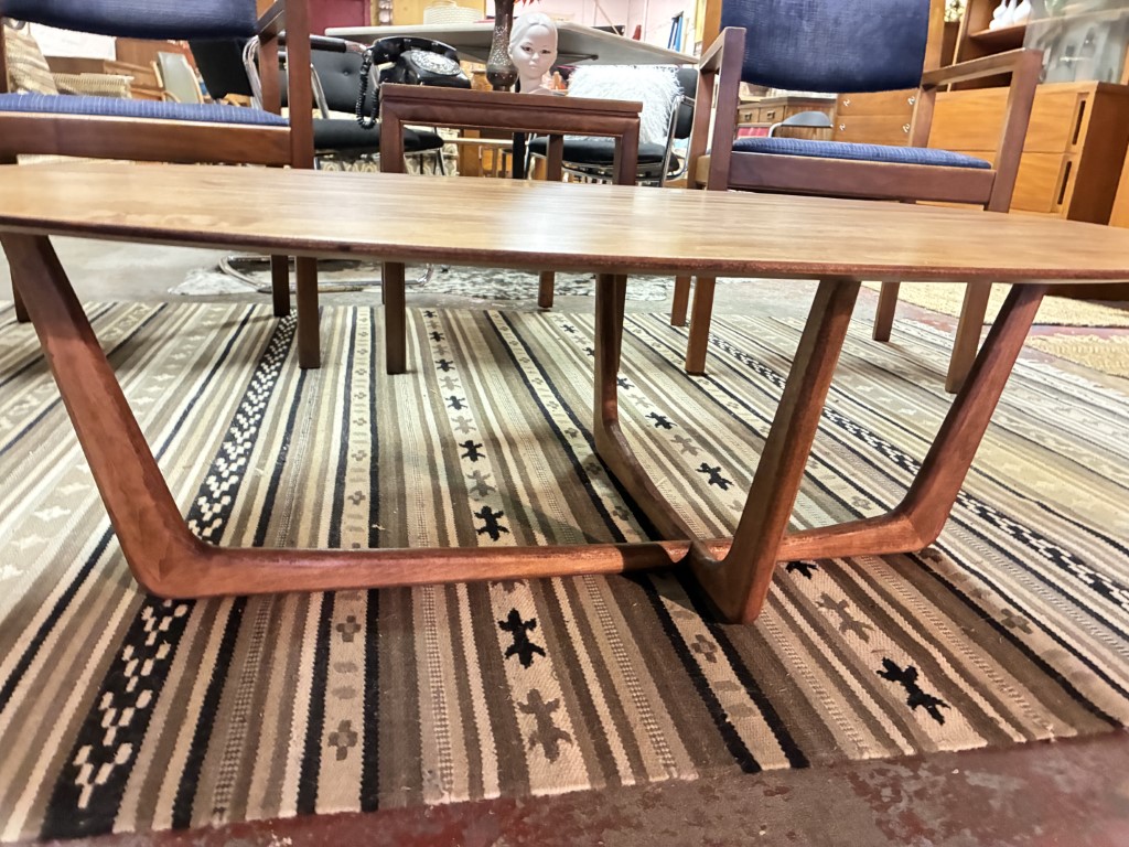 Solid Maple Handcrafted Kidney Coffee Table by Vermont Furniture Company - Image 7