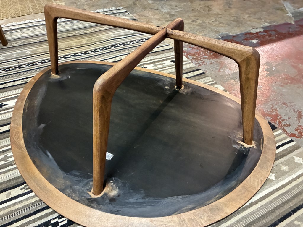 Solid Maple Handcrafted Kidney Coffee Table by Vermont Furniture Company - Image 8