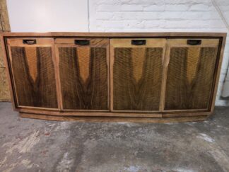 Walnut Credenza Vintage Postmodern by Fancher