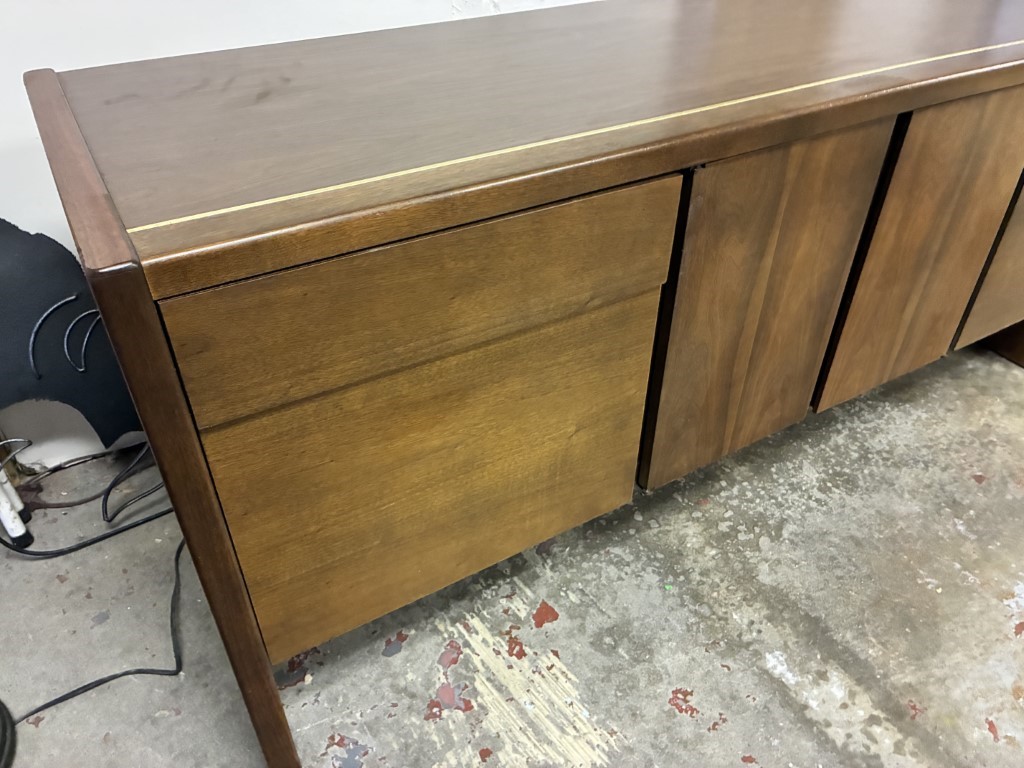 Walnut Record Cabinet, Office Credenza by Boline - Image 6