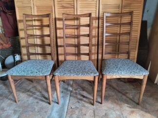 4 Oak Vintage Mid Century Dining Chairs by Niels Koefoed