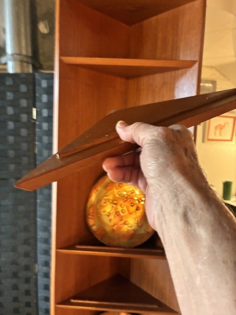 Vintage Teak Corner Shelf - Image 5