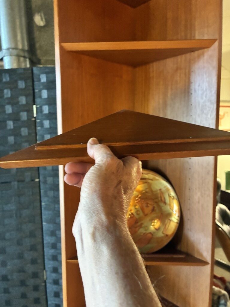 Vintage Teak Corner Shelf - Image 6