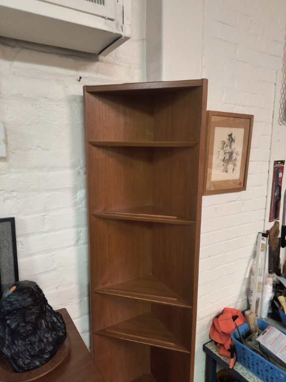 Vintage Teak Corner Shelf - Image 3